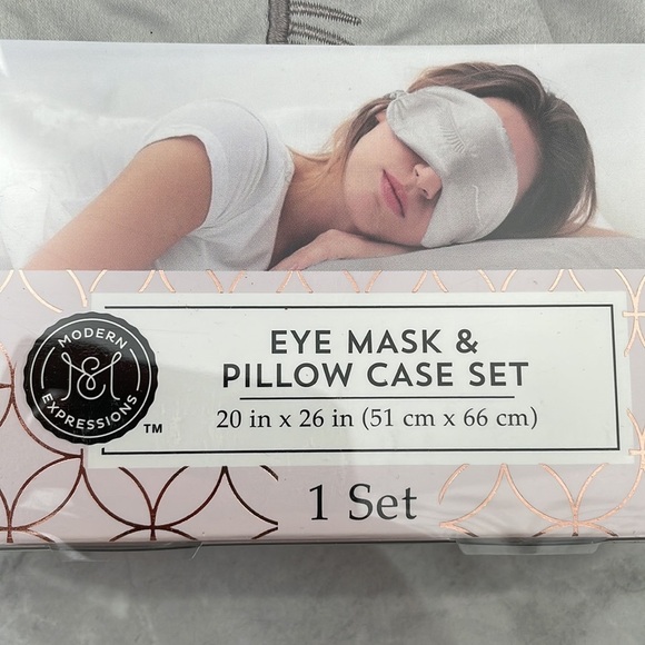 Modern Expressions Eye Mask and Pillow Case Set - Picture 2 of 7